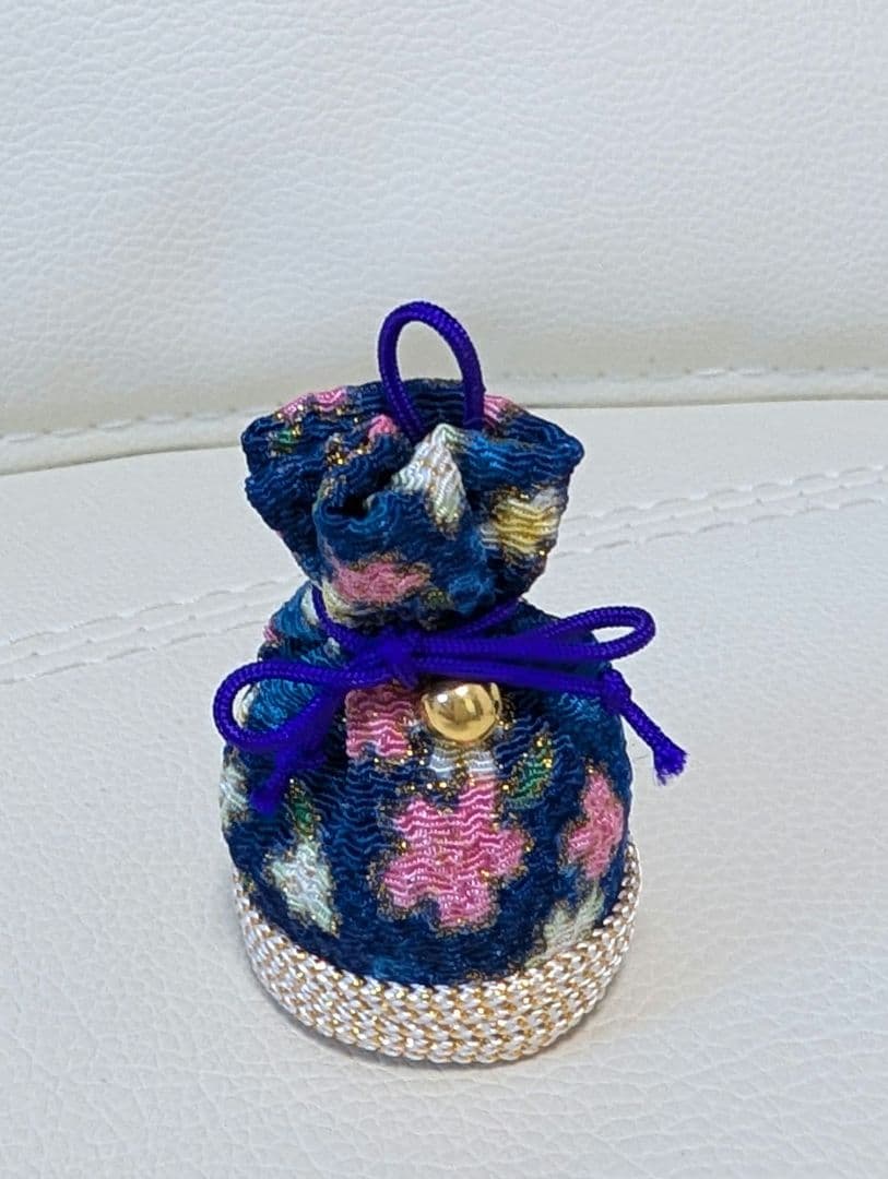 和柄巾着袋お守り(パワーストーン入り) チャーム