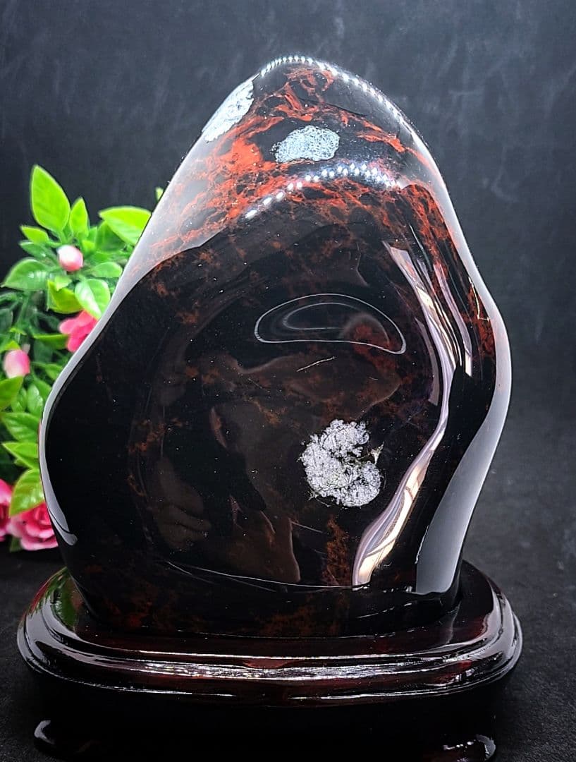 【超希少/日本名石】十勝石【ヴァーミリオンオブシディアン】紅十勝