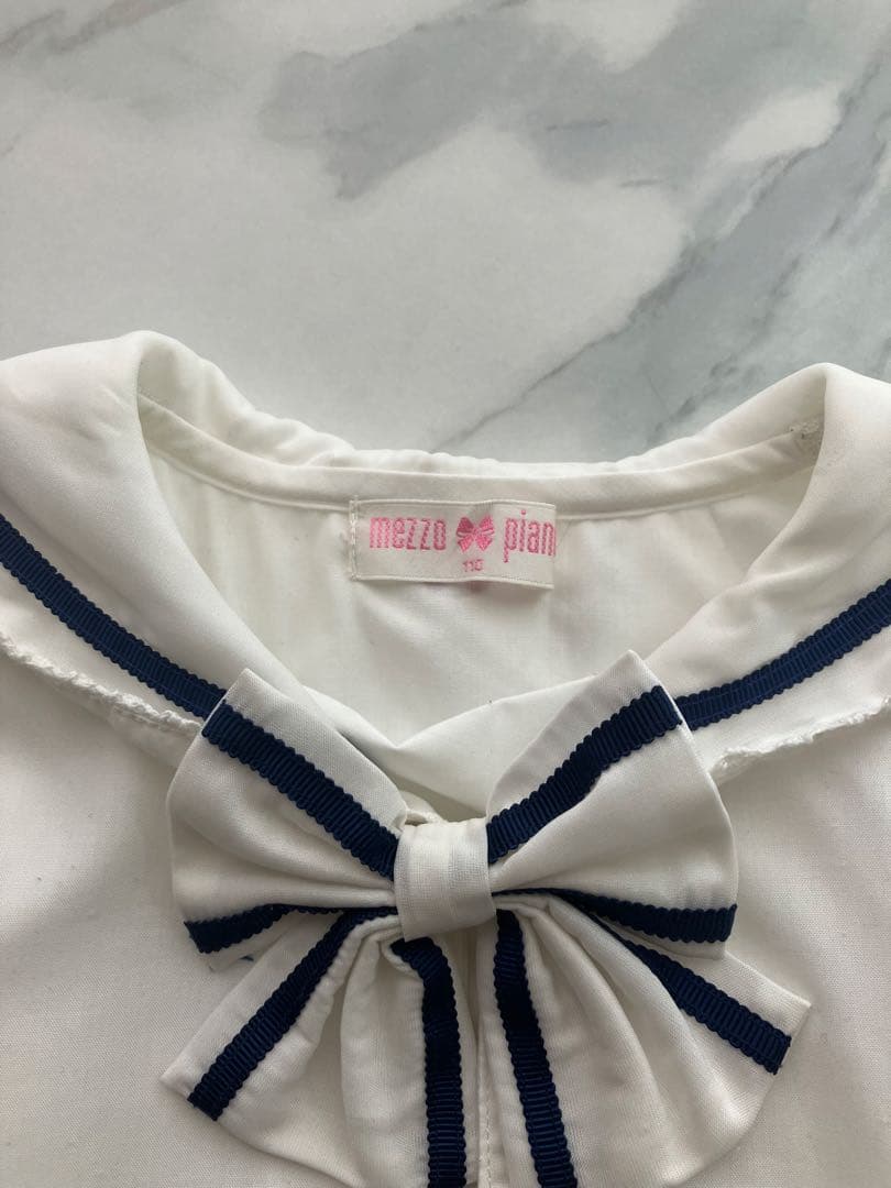 メゾピアノマリンくまセーラーワンピース