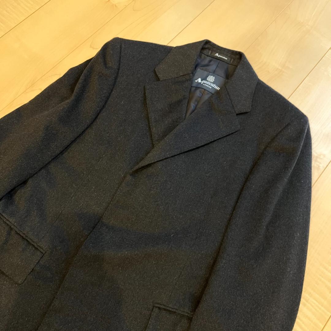 【一時値下げ】【極美品】Aquascutum カシミヤ100% チェスターコート