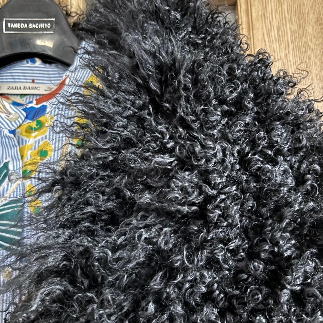 ❤️美品　チベットラムリアルファーショール ❤️