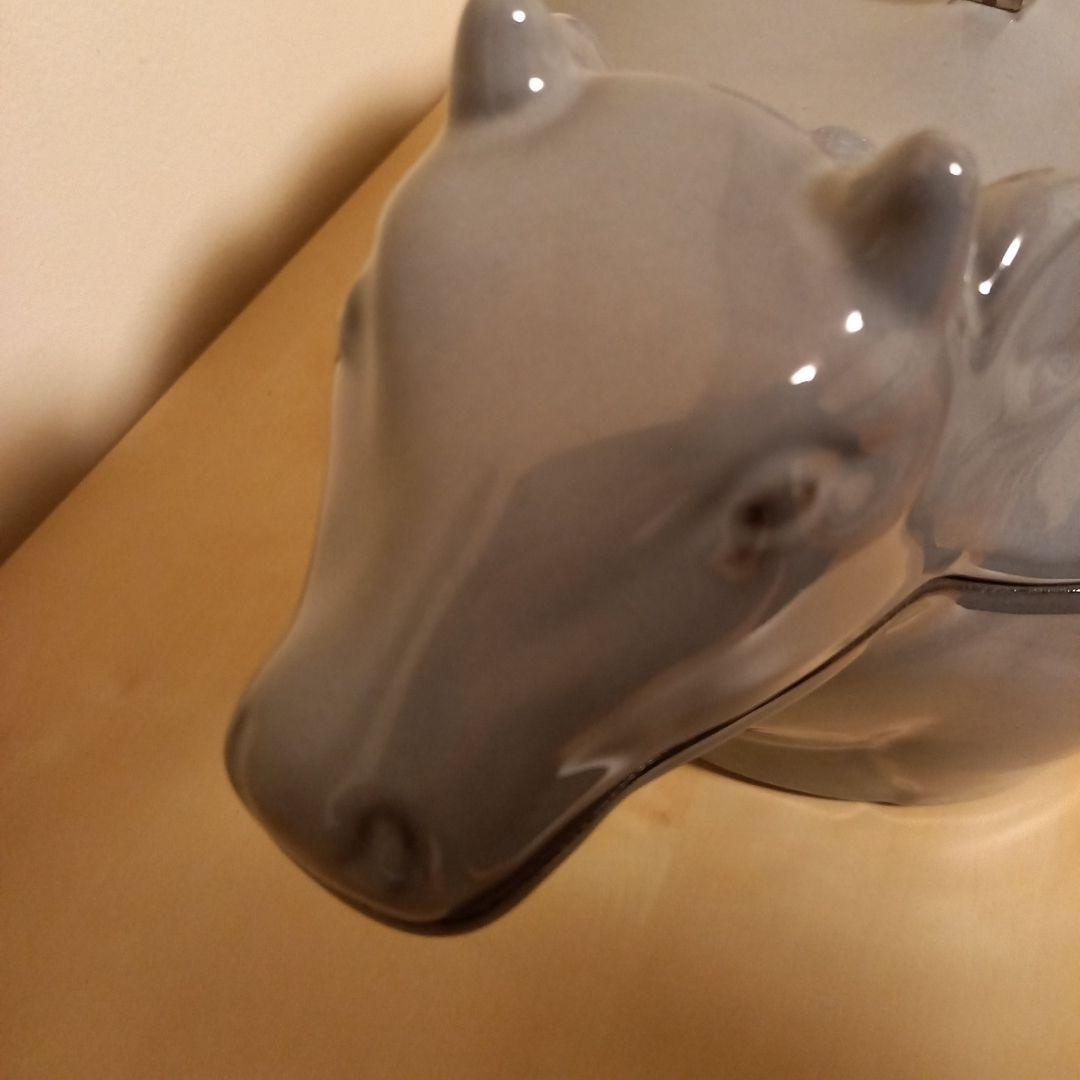 STAUB 牛型 鍋 グレー 　レア商品　フランス製