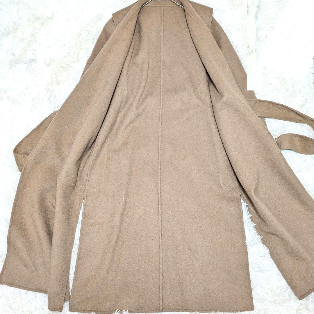 【トリリンガル】エストネーション ウールビーバーガウンコート ベルト付き