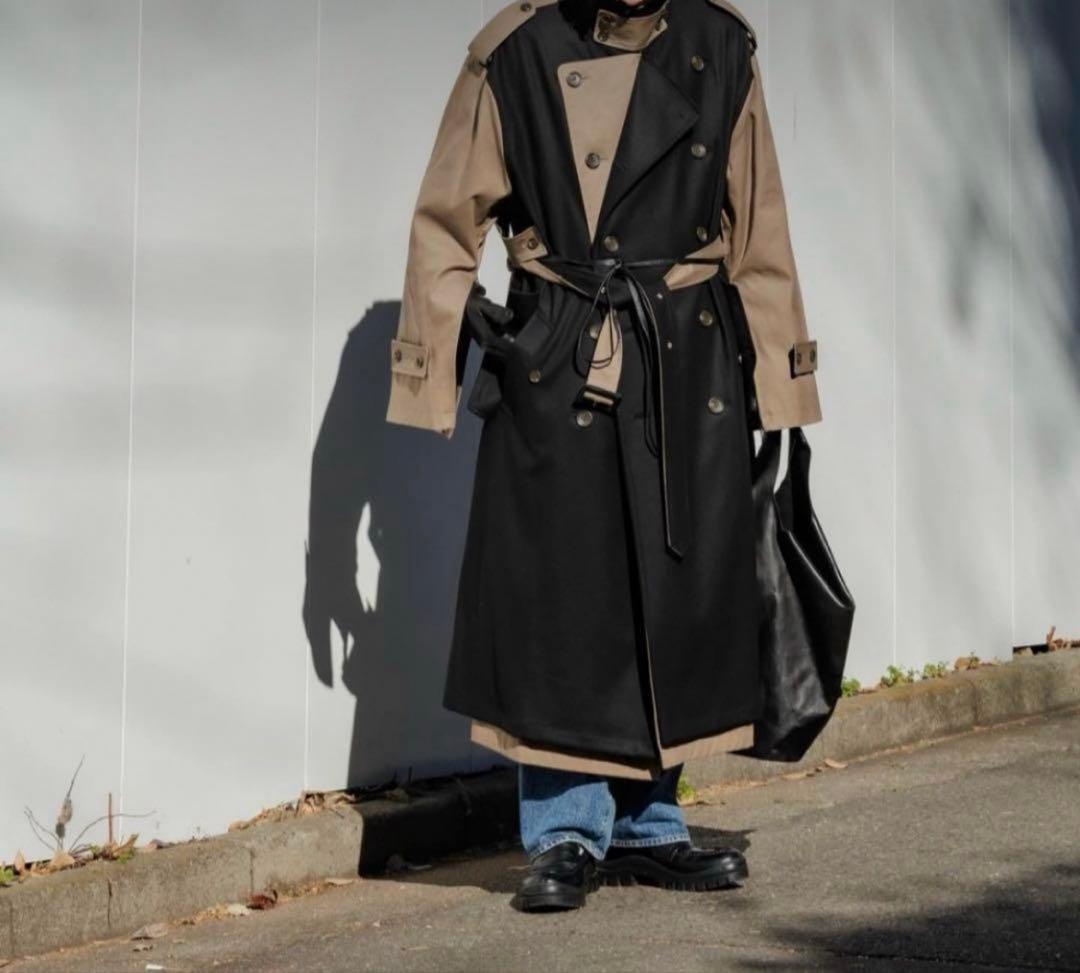 a*i様 stein 22AW DOUBLE LAPELLED TRENCH C