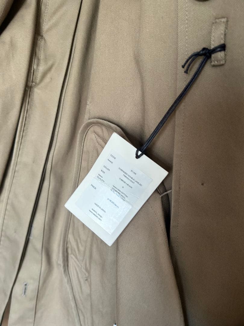 a*i様 stein 22AW DOUBLE LAPELLED TRENCH C