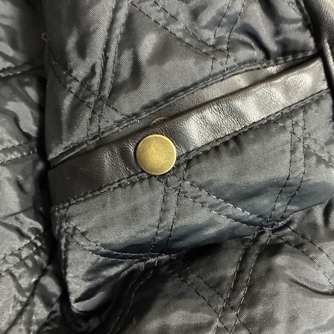 ハーレーダビッドソン ホースハイド シングルライダースジャケット M刺繍ブラック