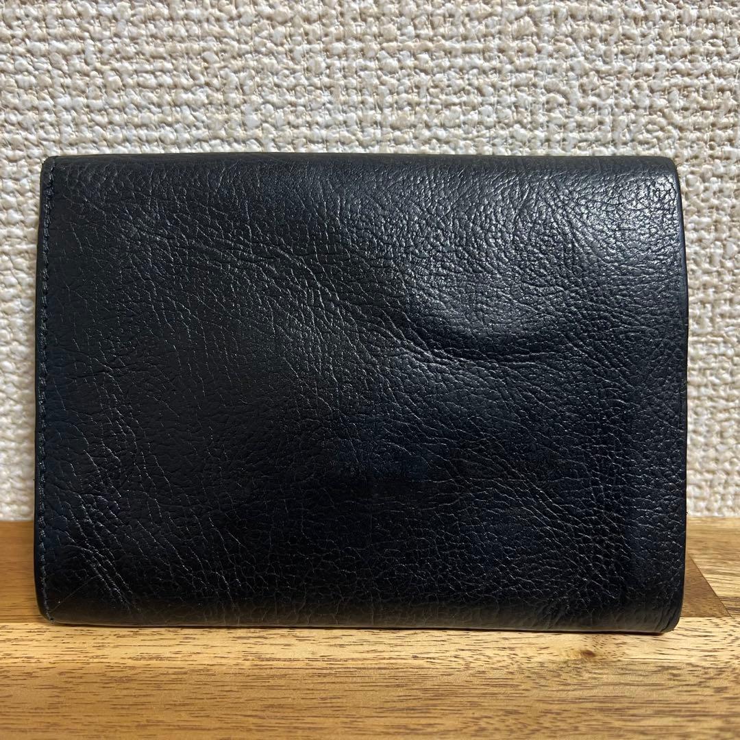 IL BISONTE イルビゾンテ 二つ折り財布 ブラック レザー 本革