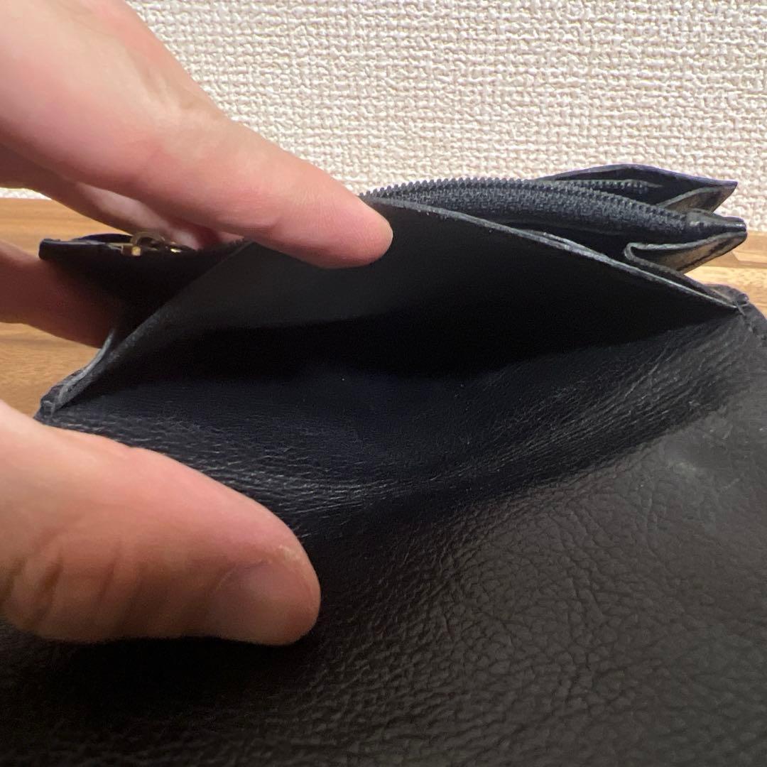 IL BISONTE イルビゾンテ 二つ折り財布 ブラック レザー 本革