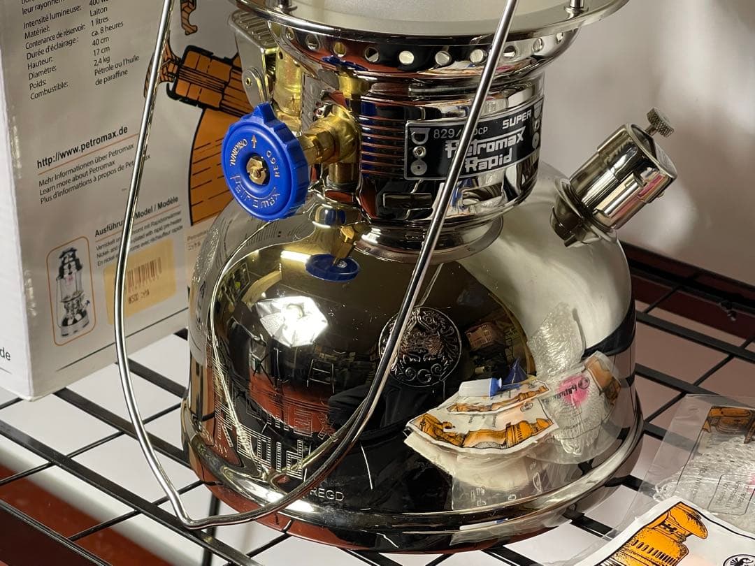 【新品未使用】Petromax HK500 ニッケル オプションパーツ付き