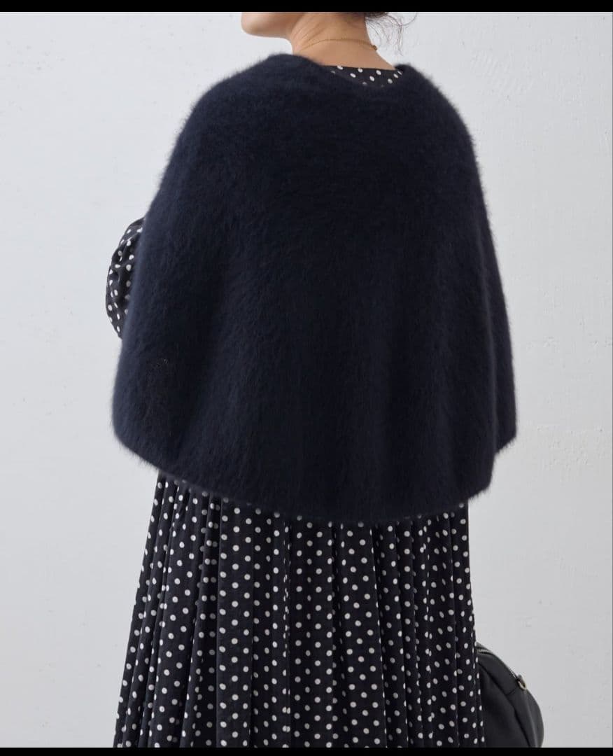 ちょこ☆BEARDSLEY ビアズリードットギャザーボリューム袖ワンピース