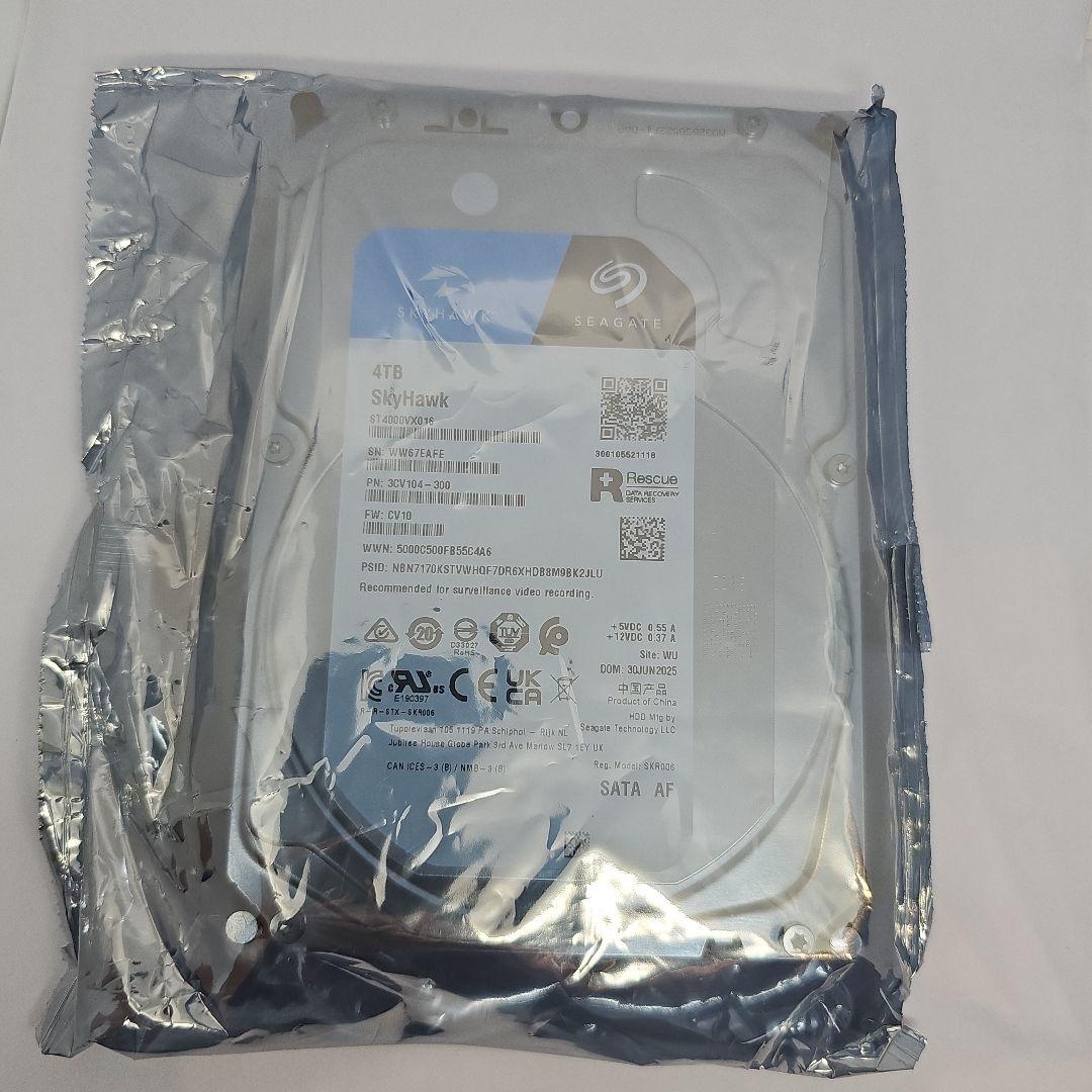 Seagate SkyHawk 4TB SATA HDD 新品未使用