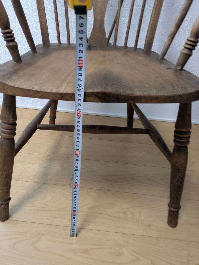 ウィンザーチェア アームチェア ホイールバック イギリスアンティーク 剥離仕上