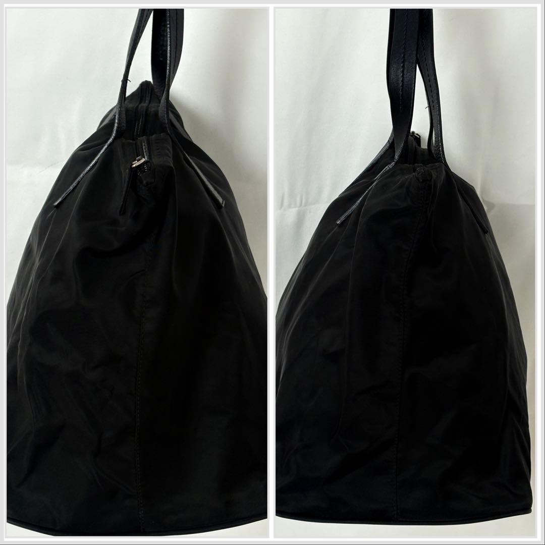 美品PRADAナイロントート黒TESSUTO CITY大容量ミニボストンギャラ有