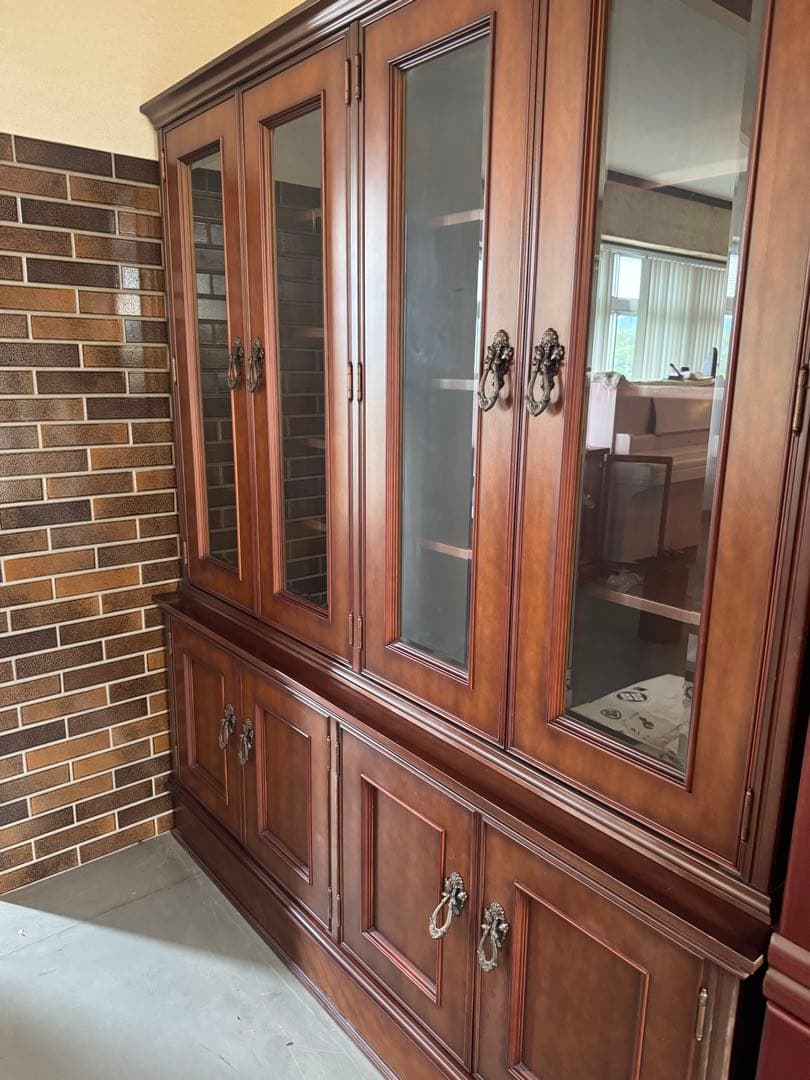 高級木製本棚　飾り棚 アンティーク　ヴィンテージ