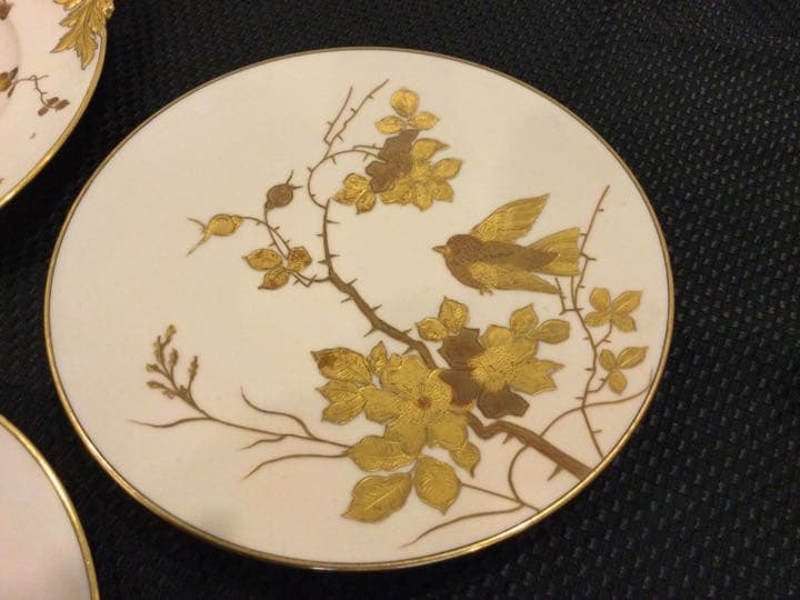 アンティーク金彩プレート 3枚セット