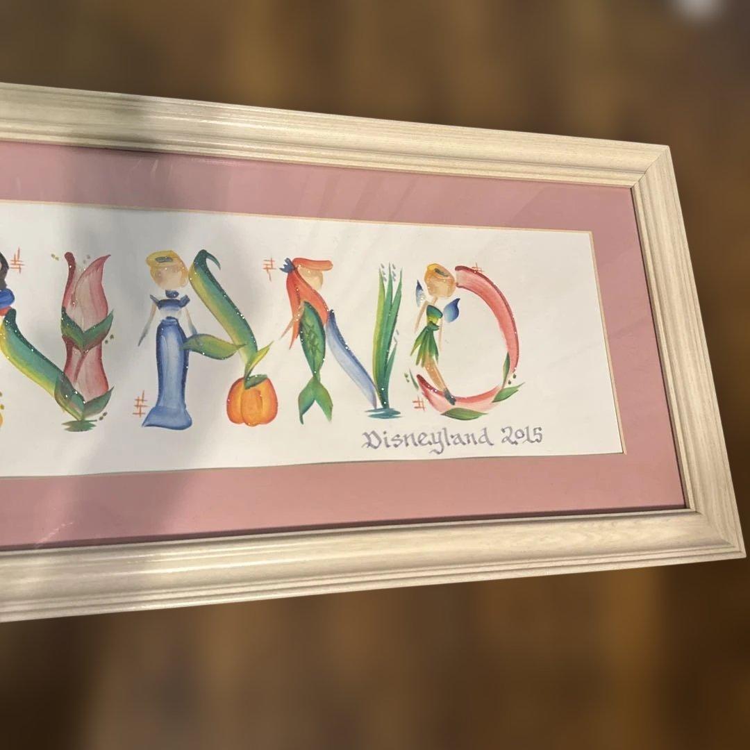 Princess Disneyland 2015 水彩画　手書き　ひなの　一点物