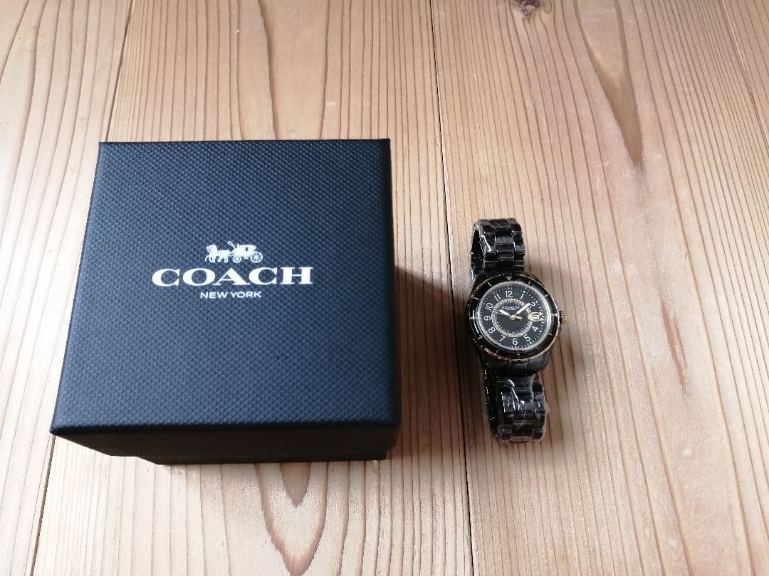COACH　プレストン　レディース腕時計　ブラック