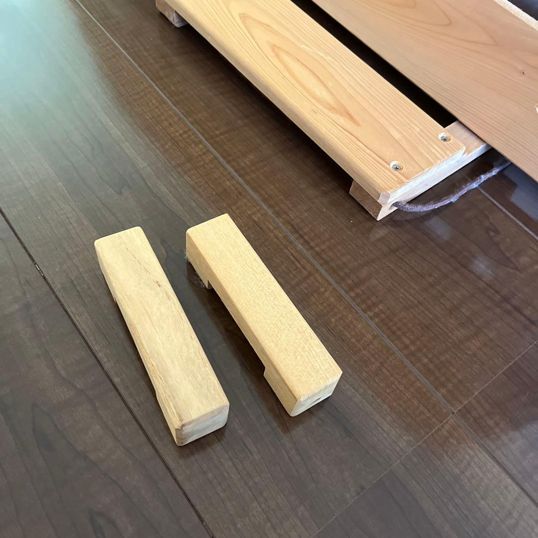 木製すのこベッド ダブル