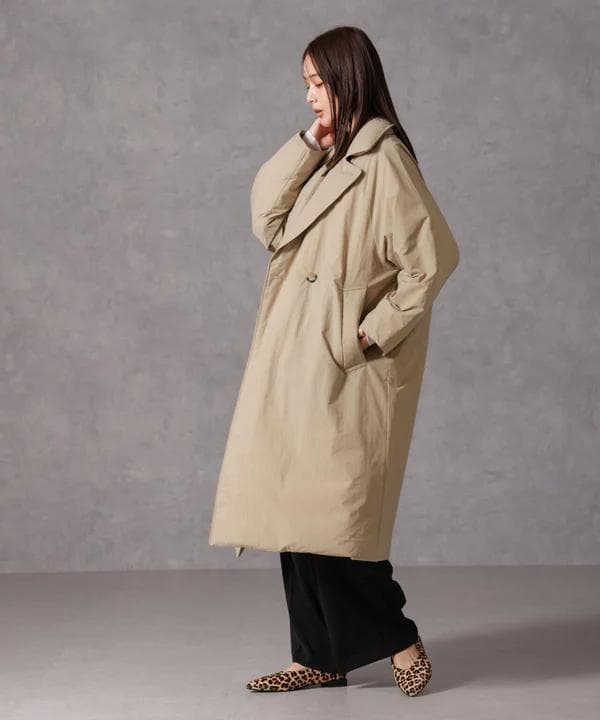 【新品】NANO UNIVERSE 西川ダウン/リバーシブルライトコート/M