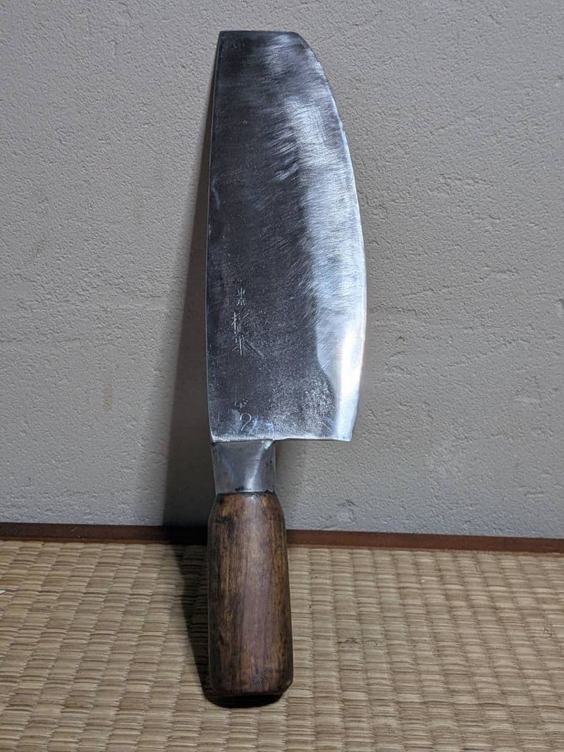 東京 杉本 中華包丁 刃渡り19.5cm 実用品