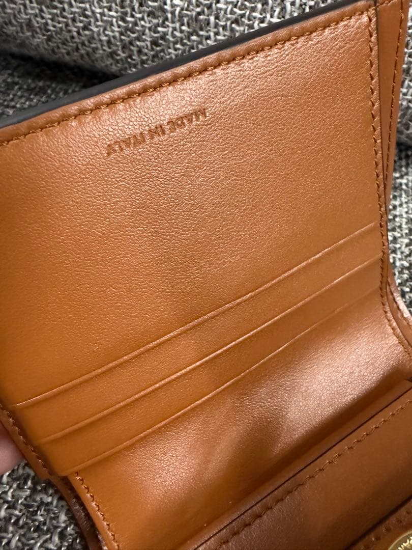 セリーヌ　トリオンフ　スモール　ウォレット　3つ折り財布　キャンバス×レザー