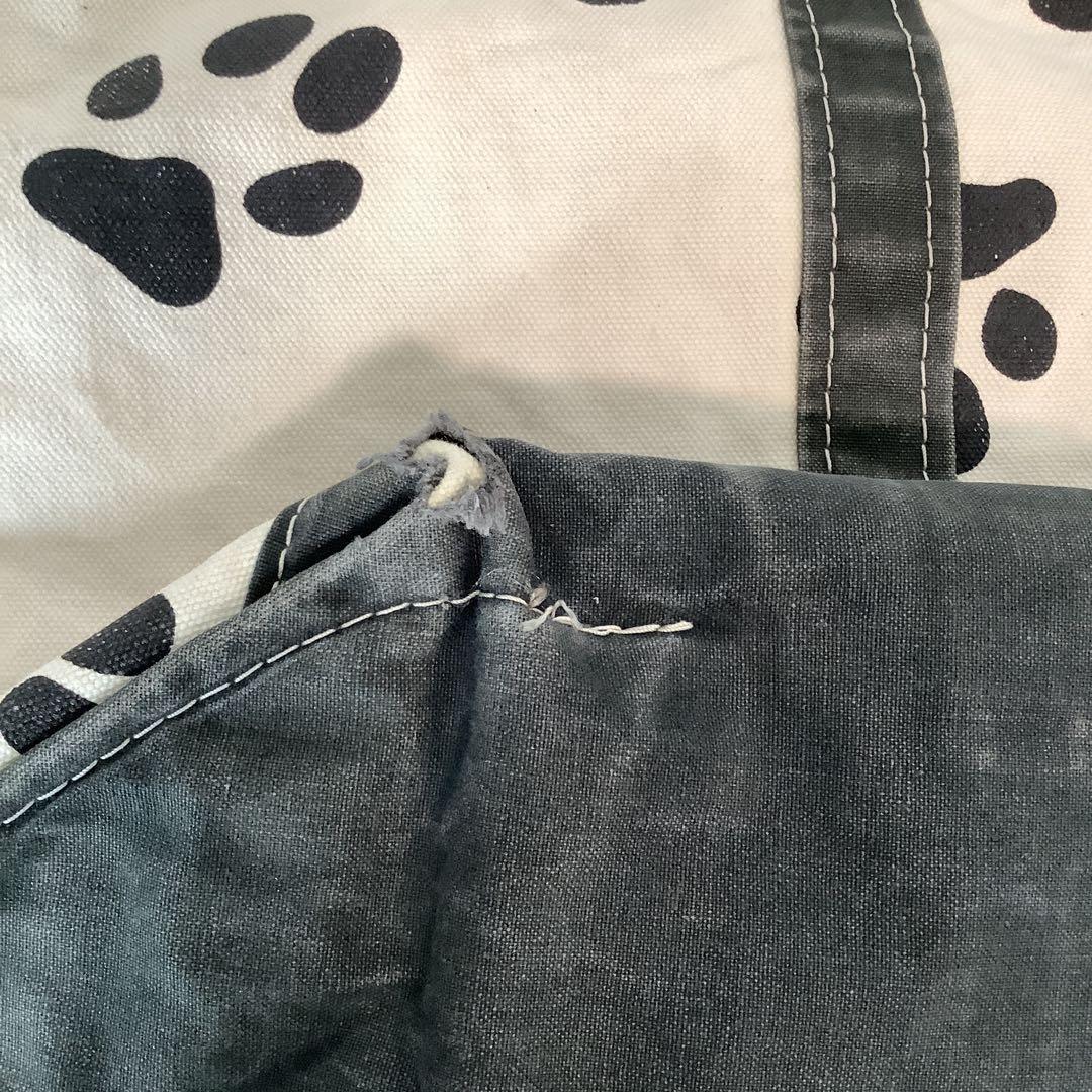 L.L.Bean エルエルビーン　希少　足跡柄トートバッグ　Lサイズ