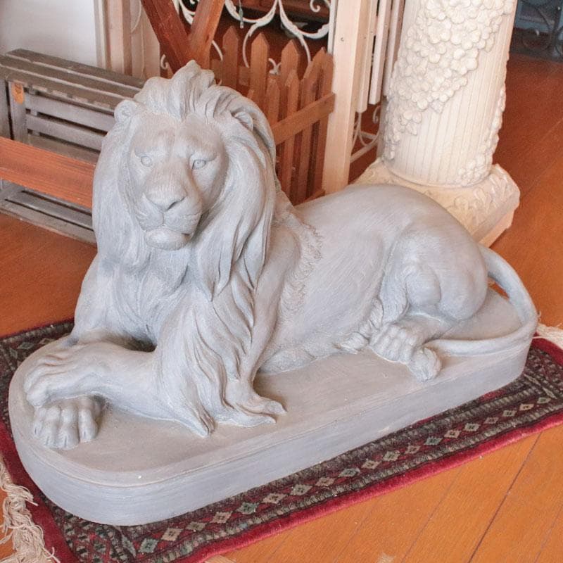 ライオン 彫刻オブジェ クラシックインテリア 143-160