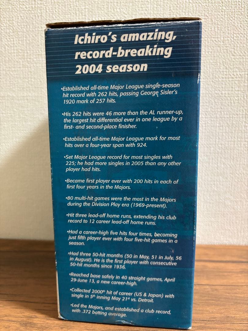 イチロー選手 2005年 262安打達成 球場配布ボブルヘッド 262HITs