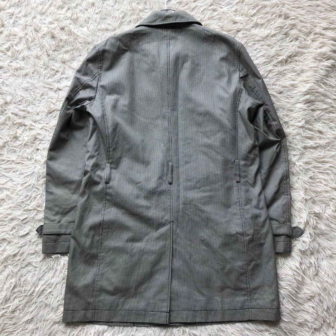【美品】ポールスミス　トレンチコート　L 千鳥格子　カシミヤライナー　比翼