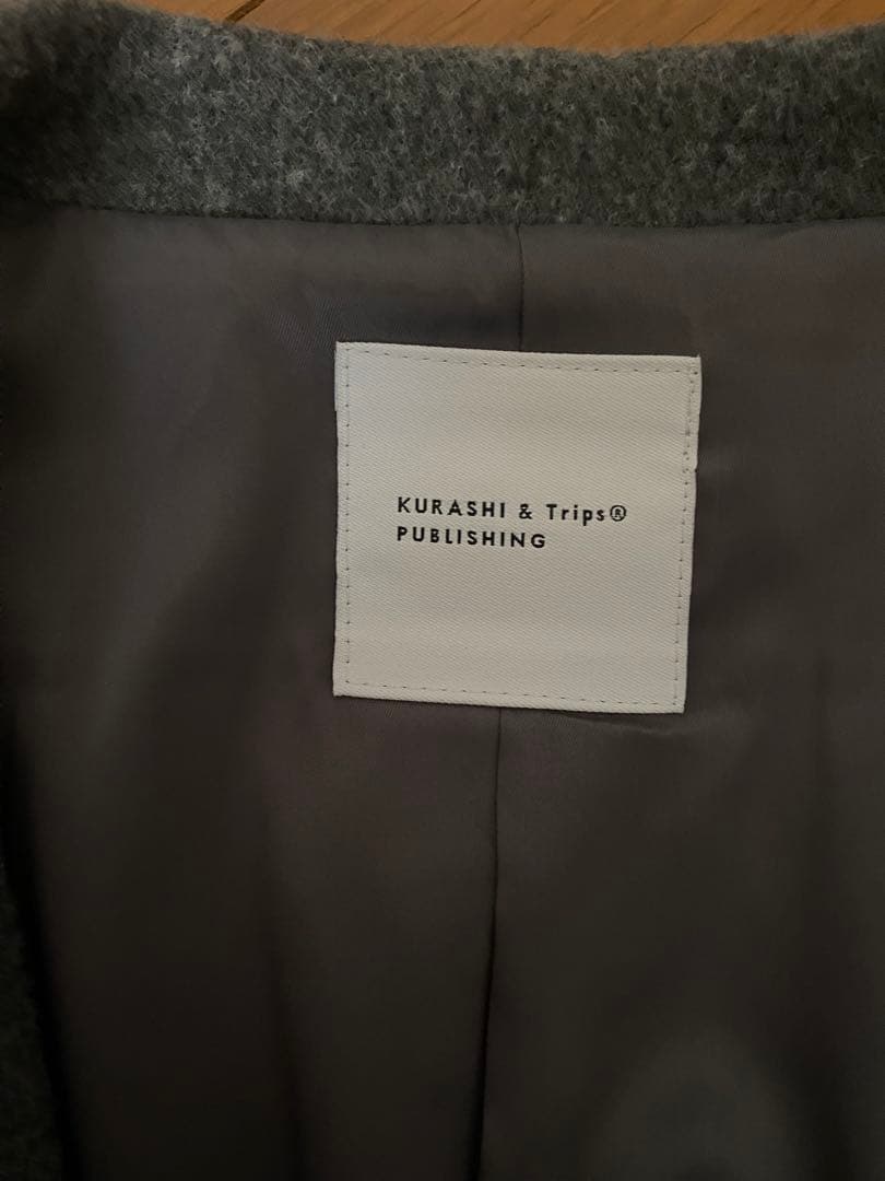 ★美品★北欧、暮らしの道具店　3WAYアレンジ襟のかろやかチェスターコート