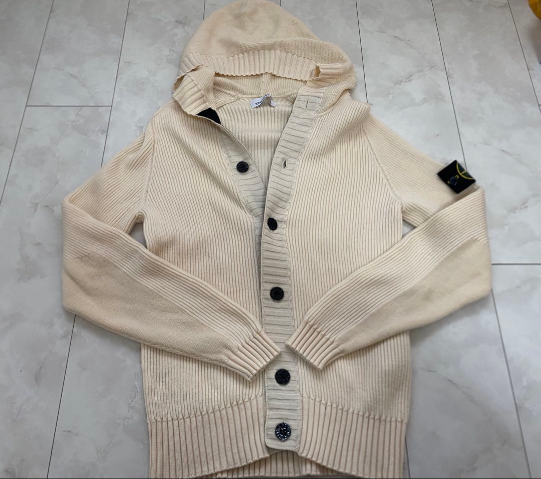 STONE  ストーンアイランドフード付きカーディガン