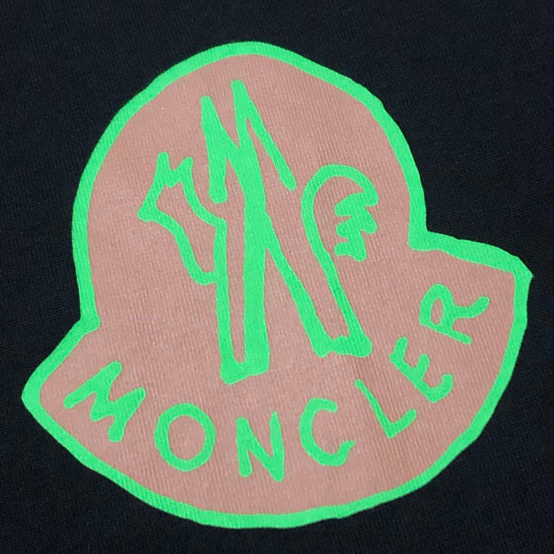 MONCLER モンクレール ロングtシャツ ビックロゴ 肩パッチ刺繍付き