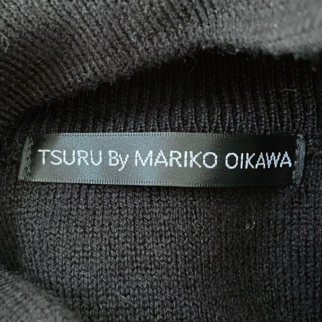 ツルバイマリコオイカワ Cupid ブラック 黒 リボン ニット TSURU