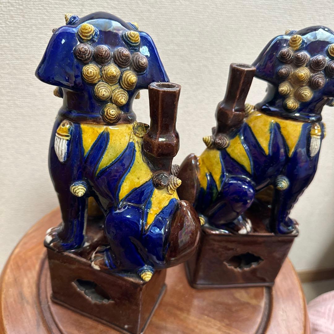 珍品　骨董品　中国美術　中国古玩　古美術　獅子　対物