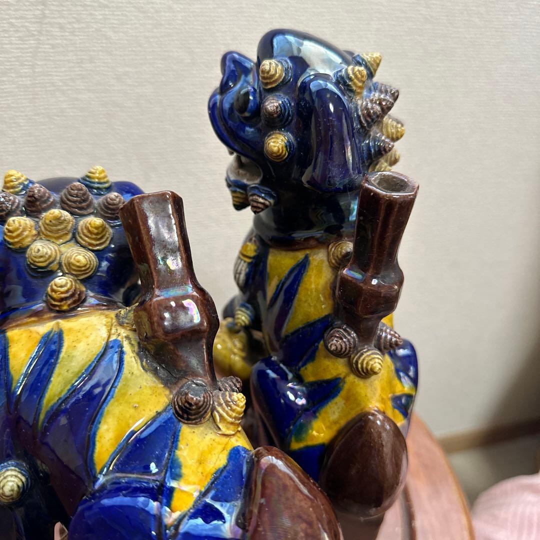 珍品　骨董品　中国美術　中国古玩　古美術　獅子　対物