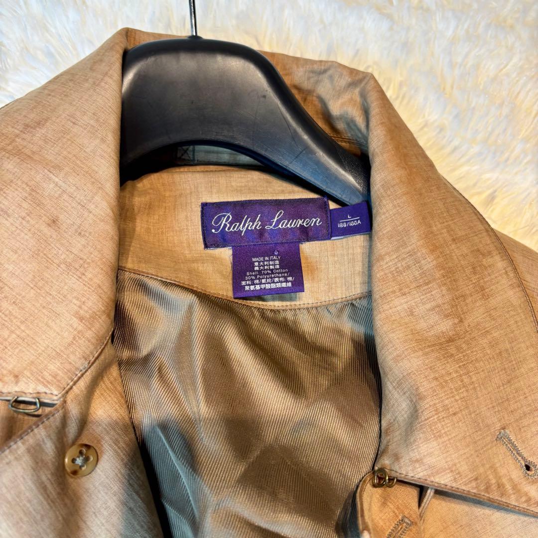 ラルフローレン　パープルレーベル　超高級　70万円　トレンチ　ステンカラー