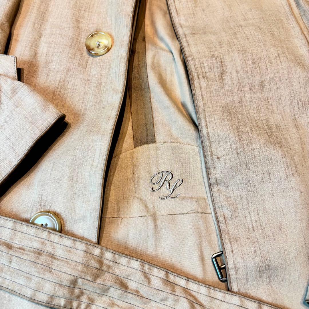 ラルフローレン　パープルレーベル　超高級　70万円　トレンチ　ステンカラー