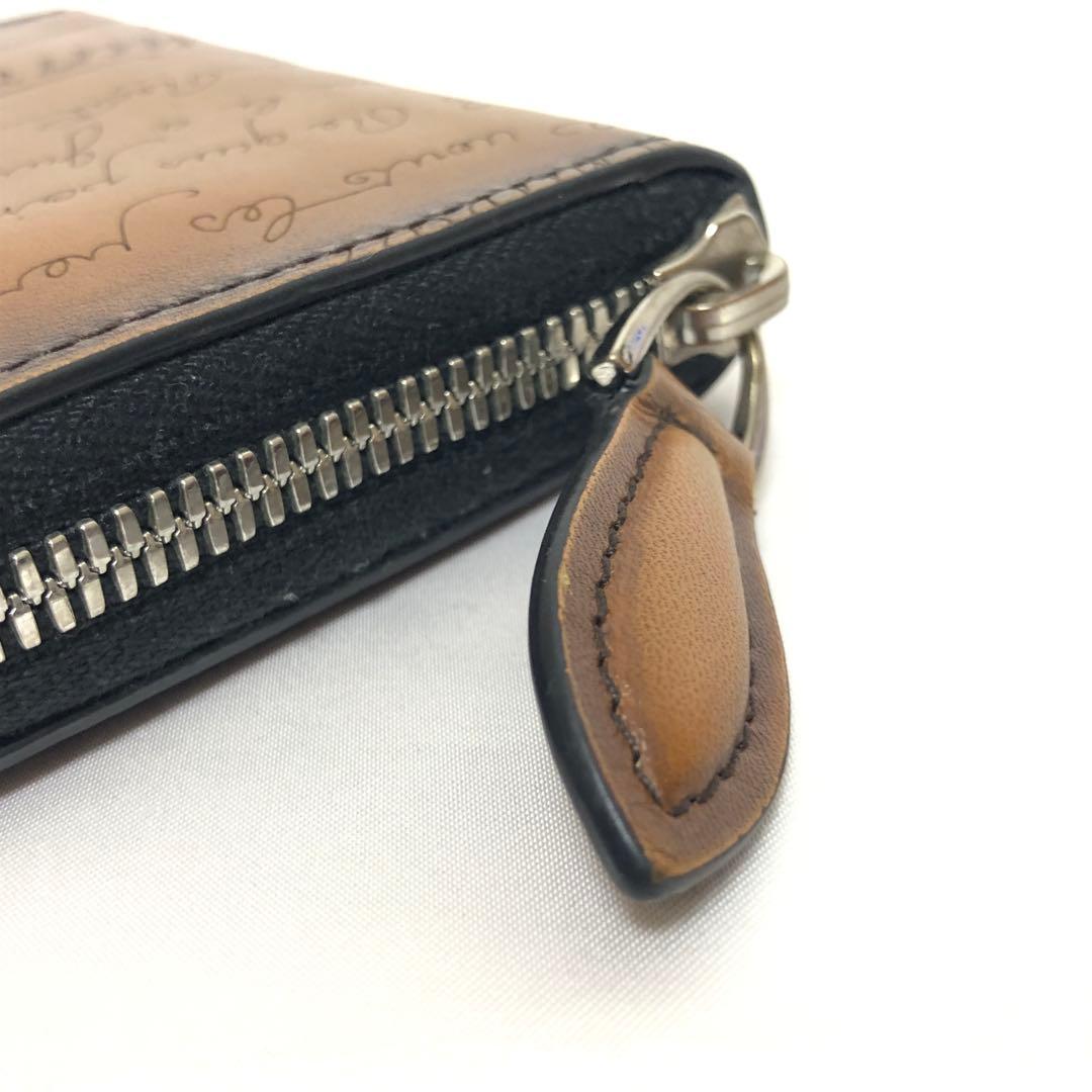 現行モデル　極美品　ベルルッティ　ワパ　ケース　カリグラフィ　ブラウン