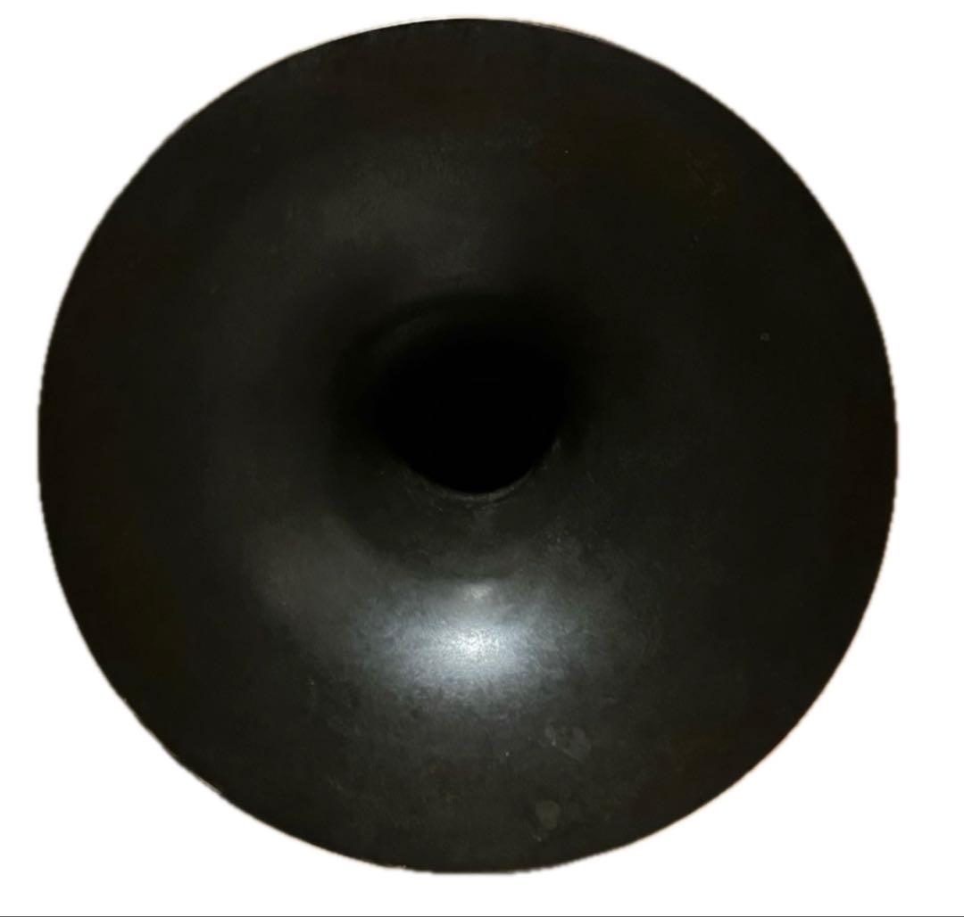 池坊　唐銅製　花器　細口立華　源斎造