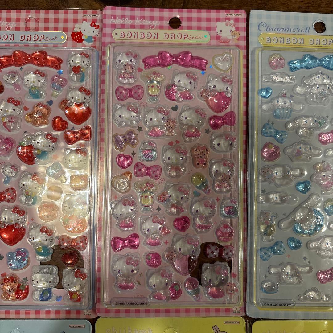 【11枚セット！】ボンボンドロップシール＋もっと！ふにふにシール　まとめ売り