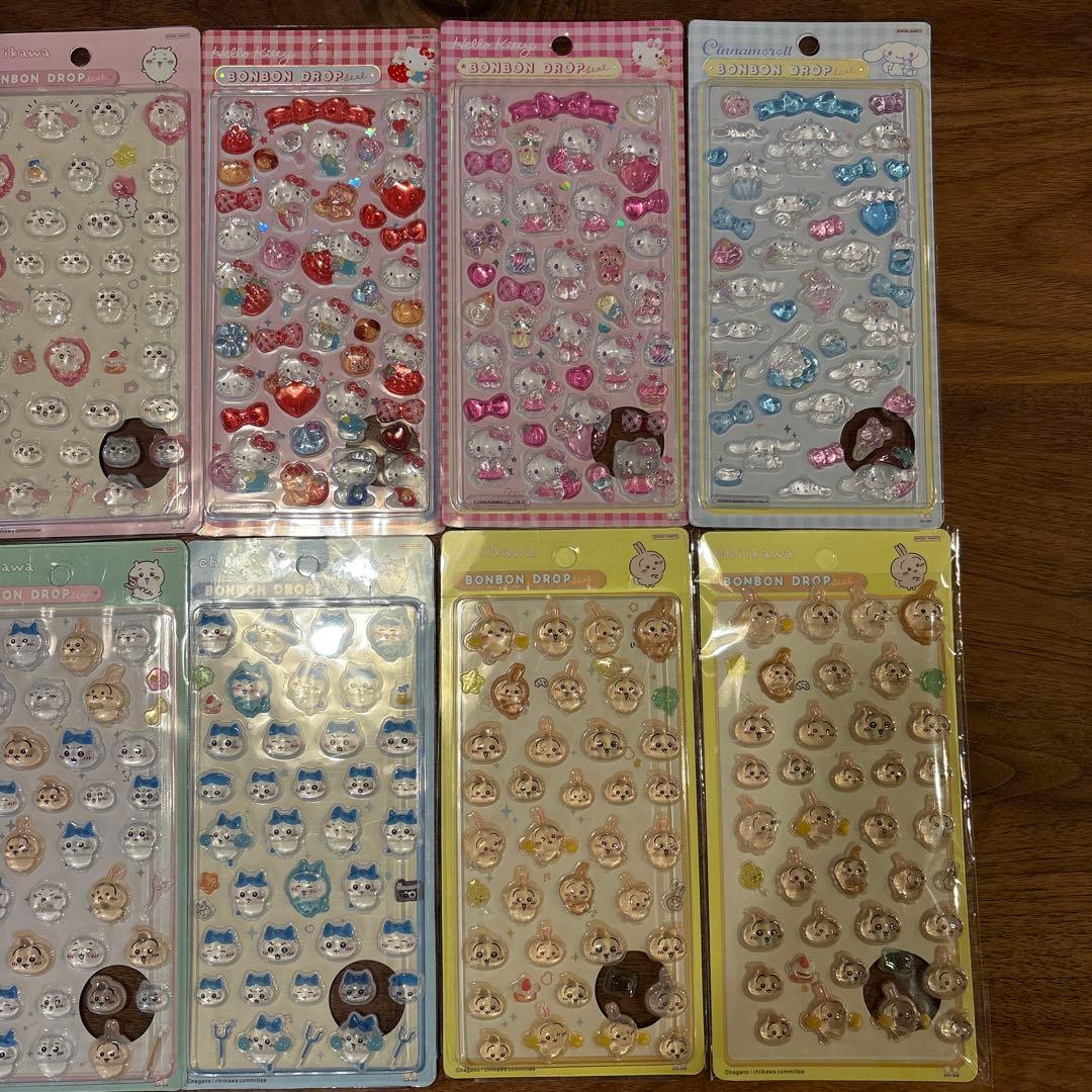 【11枚セット！】ボンボンドロップシール＋もっと！ふにふにシール　まとめ売り