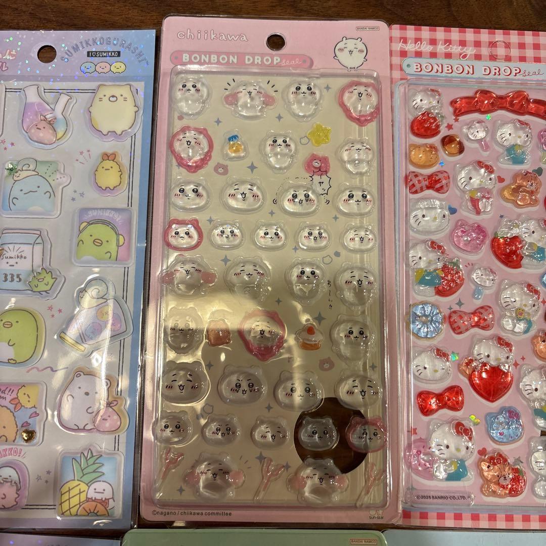 【11枚セット！】ボンボンドロップシール＋もっと！ふにふにシール　まとめ売り