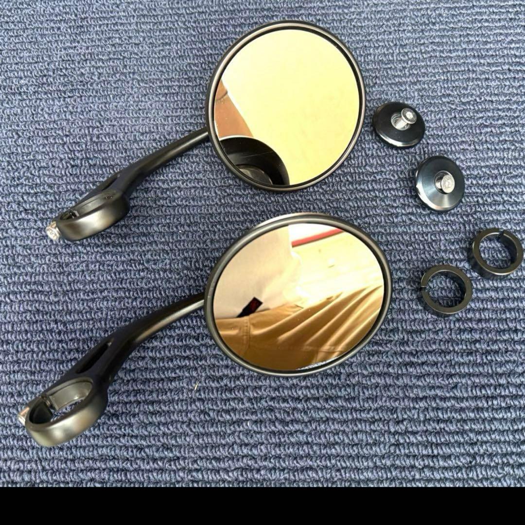 1週間【センタマノスケ】triumph 純正バーエンドミラー