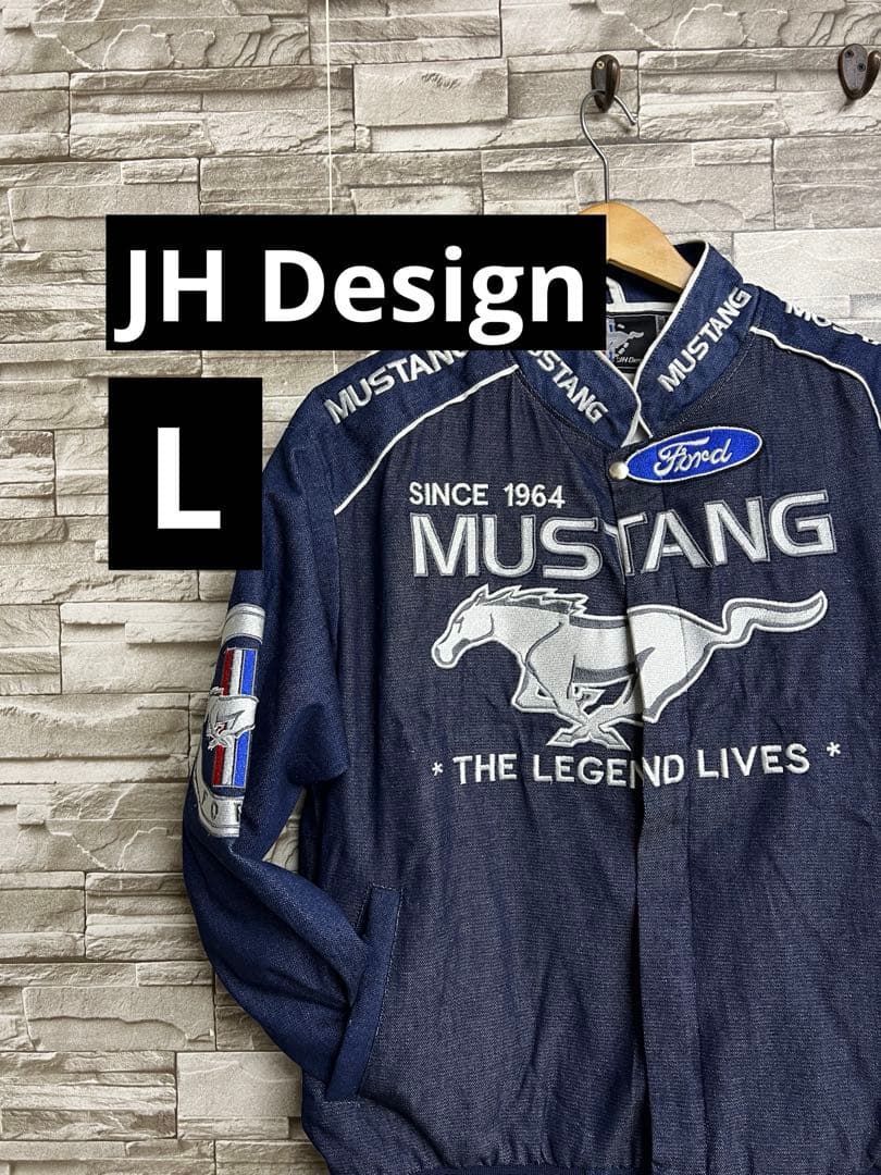 な*き様 JH Design デニムジャケット L マスタング レーシングジャケ