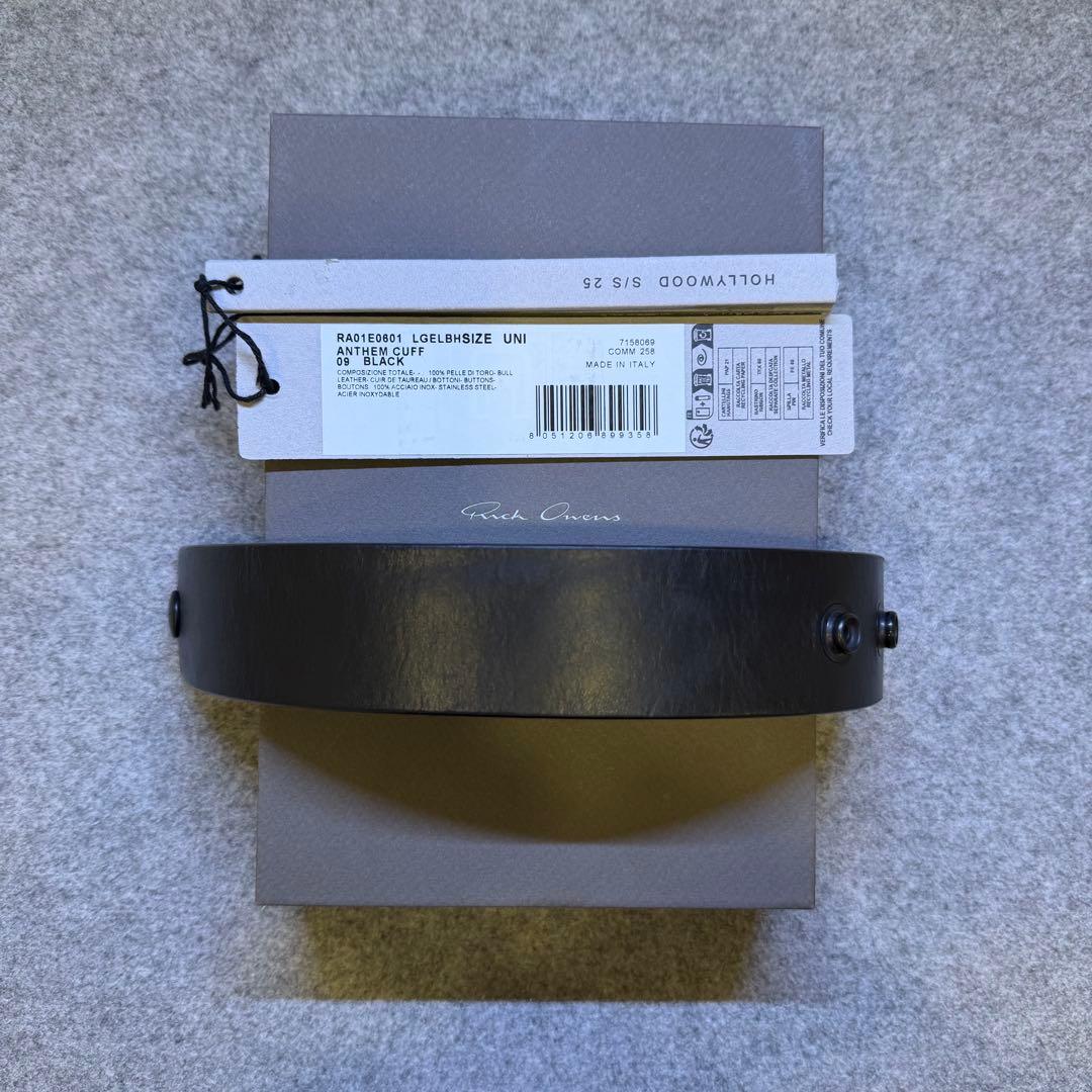 【Rick Owens】25SS ANTHEM CUFF RA01E0601