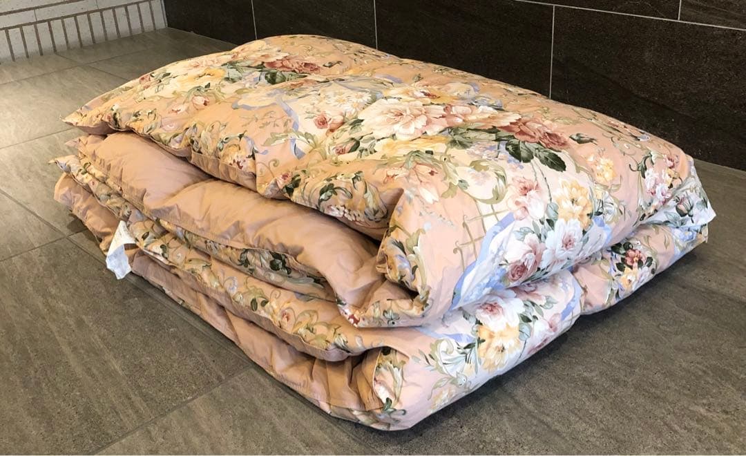 羽毛合い掛けふとん　日本製　綿100% フランス産ピレネーダウン　1.0 kg