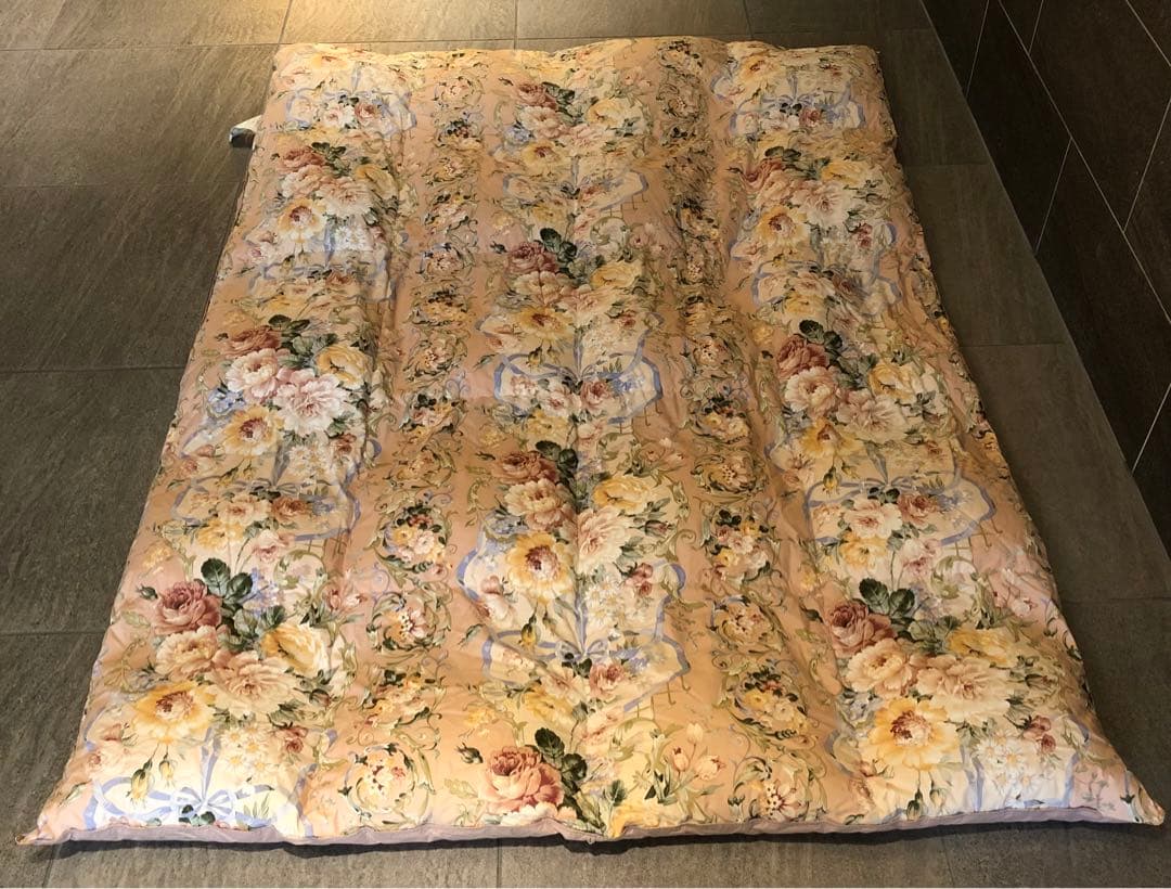 羽毛合い掛けふとん　日本製　綿100% フランス産ピレネーダウン　1.0 kg