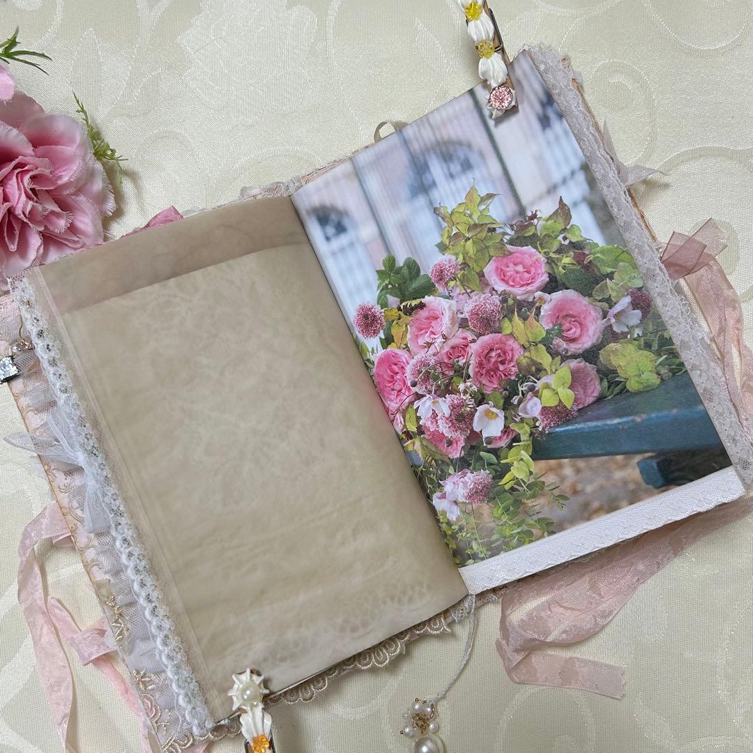 薔薇とレースのジャンクジャーナル・雑記帳　トレペ仕様　elegance