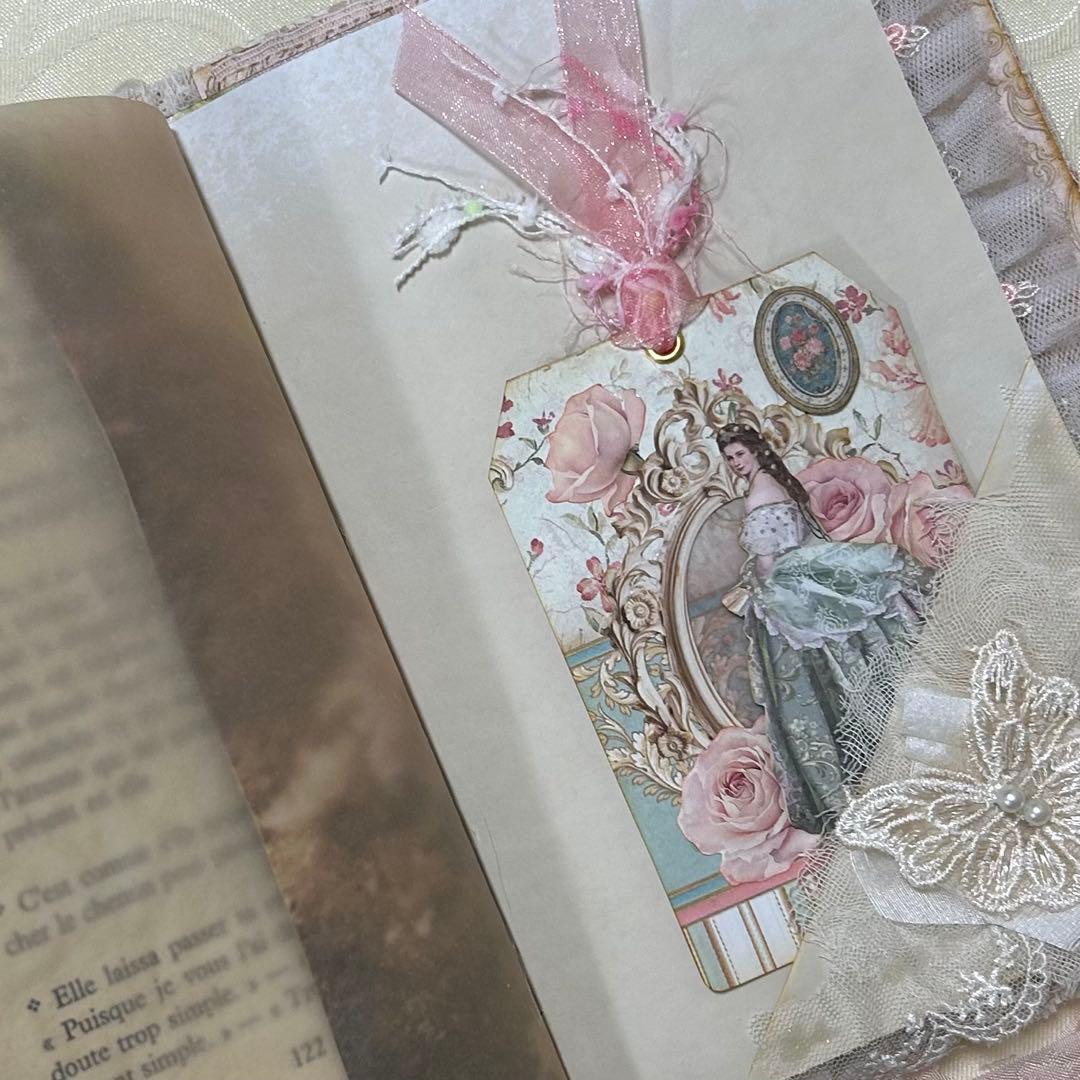 薔薇とレースのジャンクジャーナル・雑記帳　トレペ仕様　elegance