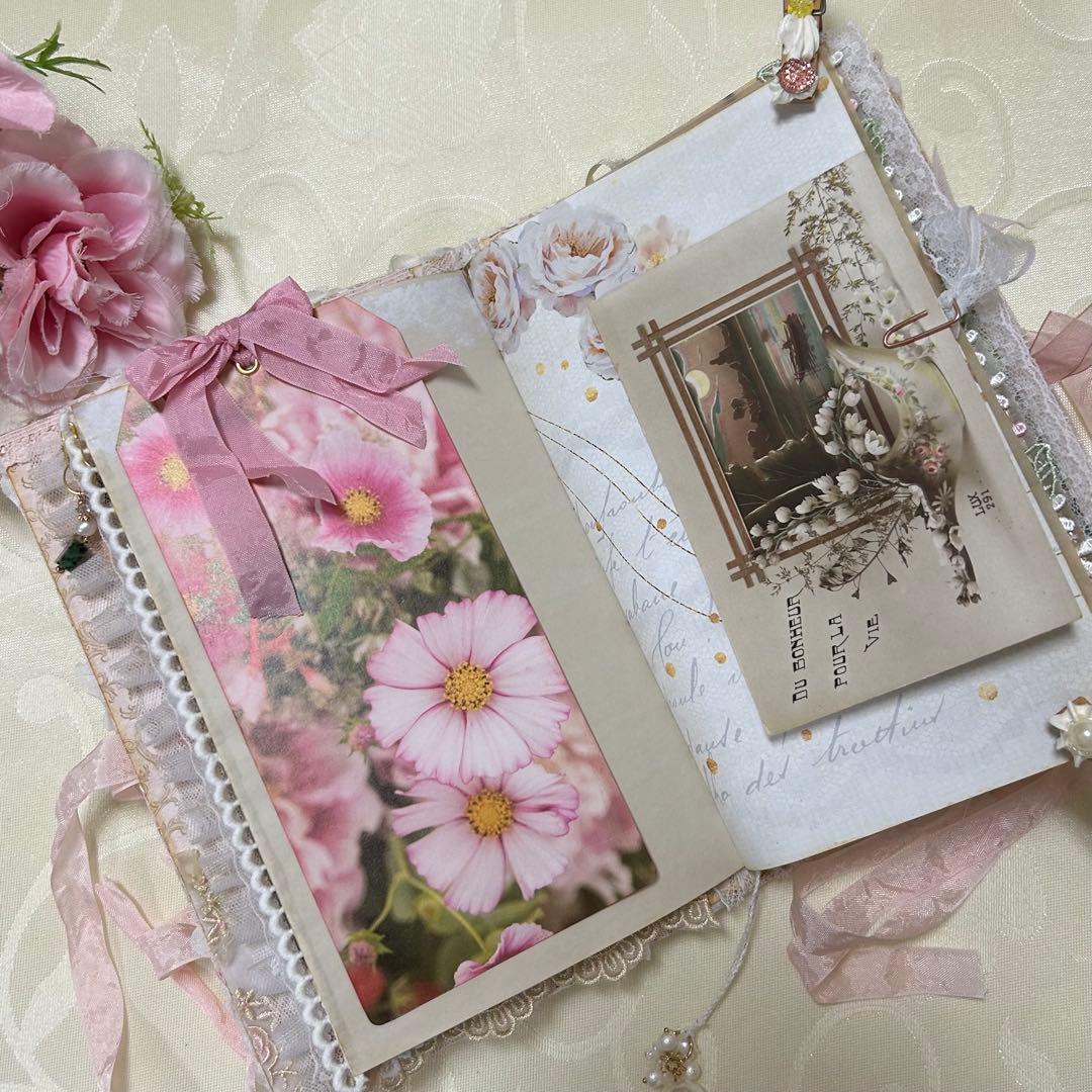 薔薇とレースのジャンクジャーナル・雑記帳　トレペ仕様　elegance